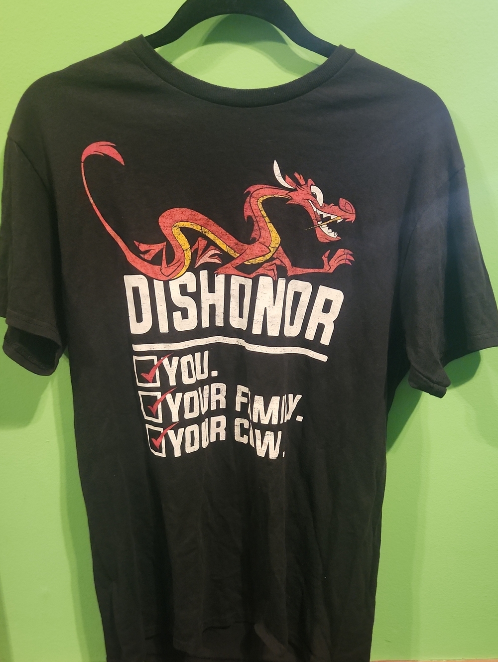 Mulan Mushu Dishonor Tee